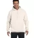 F170 Hanes PrintPro XP Ultimate Cotton Hooded Swea Natural front view