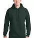 F170 Hanes PrintPro XP Ultimate Cotton Hooded Swea Deep Forest front view