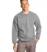 F260 Hanes® Ultimate Cotton® Sweatshirt Oxford Grey front view