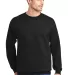 F260 Hanes® Ultimate Cotton® Sweatshirt Black front view