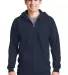 F280 Hanes® PrintPro®XP™ Ultimate Cotton® Ful Navy front view