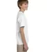 5370 Hanes® Heavyweight 50/50 Youth T-shirt White side view