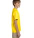 5370 Hanes® Heavyweight 50/50 Youth T-shirt Yellow side view