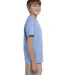 5370 Hanes® Heavyweight 50/50 Youth T-shirt Light Blue side view