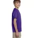 5370 Hanes® Heavyweight 50/50 Youth T-shirt Purple side view