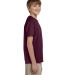 5370 Hanes® Heavyweight 50/50 Youth T-shirt Maroon side view
