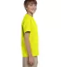5370 Hanes® Heavyweight 50/50 Youth T-shirt Safety Green side view