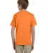 5370 Hanes® Heavyweight 50/50 Youth T-shirt Safety Orange back view
