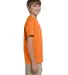 5370 Hanes® Heavyweight 50/50 Youth T-shirt Safety Orange side view