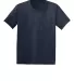 5370 Hanes® Heavyweight 50/50 Youth T-shirt Heather Navy front view