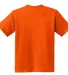 5370 Hanes® Heavyweight 50/50 Youth T-shirt Orange back view