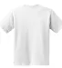 5370 Hanes® Heavyweight 50/50 Youth T-shirt White back view