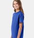 Hanes 5450 Authentic Tagless Youth T-shirt in Deep royal side view