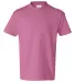 5450 Hanes® Authentic Tagless Youth T-shirt Pink front view