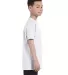 5450 Hanes® Authentic Tagless Youth T-shirt White side view