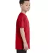 5450 Hanes® Authentic Tagless Youth T-shirt Deep Red side view