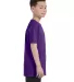 5450 Hanes® Authentic Tagless Youth T-shirt Purple side view
