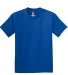 5450 Hanes® Authentic Tagless Youth T-shirt Deep Royal front view
