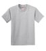 Hanes 5450 Authentic Tagless Youth T-shirt in Light steel front view