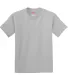 5450 Hanes® Authentic Tagless Youth T-shirt Light Steel front view