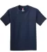 5450 Hanes® Authentic Tagless Youth T-shirt Navy front view