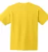 5450 Hanes® Authentic Tagless Youth T-shirt Yellow back view