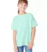 Hanes 5480 Heavyweight Youth T-shirt in Clean mint front view