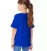 Hanes 5480 Heavyweight Youth T-shirt in Athletic royal back view