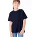 Hanes 5480 Heavyweight Youth T-shirt in Athletic navy front view