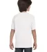Hanes 5480 Heavyweight Youth T-shirt in White back view