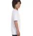 Hanes 5480 Heavyweight Youth T-shirt in White side view