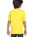 Hanes 5480 Heavyweight Youth T-shirt in Yellow back view