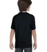 Hanes 5480 Heavyweight Youth T-shirt in Black back view