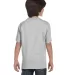 Hanes 5480 Heavyweight Youth T-shirt in Light steel back view
