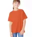 Hanes 5480 Heavyweight Youth T-shirt in Orange front view