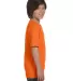 Hanes 5480 Heavyweight Youth T-shirt in Orange side view