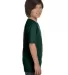 Hanes 5480 Heavyweight Youth T-shirt in Deep forest side view