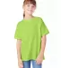 Hanes 5480 Heavyweight Youth T-shirt in Lime front view