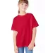 Hanes 5480 Heavyweight Youth T-shirt in Deep red front view