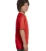 Hanes 5480 Heavyweight Youth T-shirt in Deep red side view