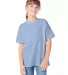 Hanes 5480 Heavyweight Youth T-shirt in Light blue front view