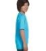 Hanes 5480 Heavyweight Youth T-shirt in Light blue side view