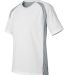 M1004 All Sport Reverse Colorblock T-shirt White/ Grey/ Slate side view