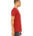 Bella Canvas 3001C Wholesale Soft Cotton Plain t s in Red side view