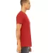 BELLA CANVAS 3001 SOFT COTTON T-SHIRT in Red side view