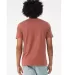 BELLA CANVAS 3001 SOFT COTTON T-SHIRT in Clay back view