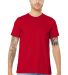 Bella Canvas 3001C Wholesale Soft Cotton Plain t s in Red front view