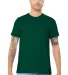 BELLA CANVAS 3001 SOFT COTTON T-SHIRT in Evergreen front view