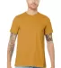 BELLA CANVAS 3001 SOFT COTTON T-SHIRT in Mustard front view
