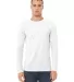 BELLA+CANVAS 3501 Long Sleeve T-Shirt in Ash front view